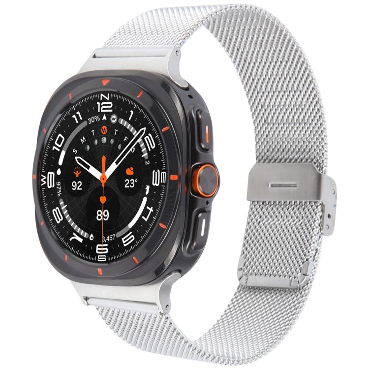 xDfind Cinturino per orologio con fibbia in metallo milanese, For Samsung Galaxy Watch Ultra 47mm / Ultra 2025, For Samsung Galaxy Watch 7 / FE / 6 / 5 / 4, For Samsung Galaxy Fit3