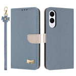Custodia per telefono in pelle con fiocco in metallo e cinturino da polso, For Samsung Galaxy S25 FE 5G, For Samsung Galaxy S25 Edge 5G, For Samsung Galaxy S25 / S24 5G, For Samsung Galaxy S25+ / S24+ 5G