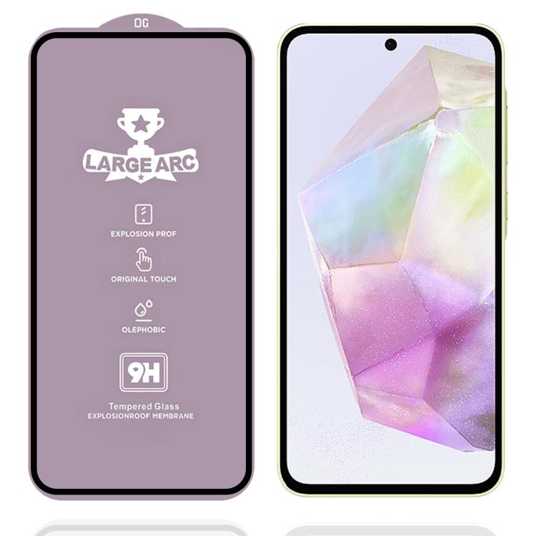 Pellicola in vetro temperato ad arco ampio con spessore di 0,4 mm e rivestimento in alluminio 9H., For Samsung Galaxy A06s, For Samsung Galaxy A06 5G, For Samsung Galaxy A56 5G, For Samsung Galaxy A26 5G, For Samsung Galaxy A36 5G                      ...