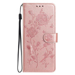 Custodia per telefono in pelle con motivo a rilievo di rose, For Samsung Galaxy A07 5G, For Samsung Galaxy A17 5G