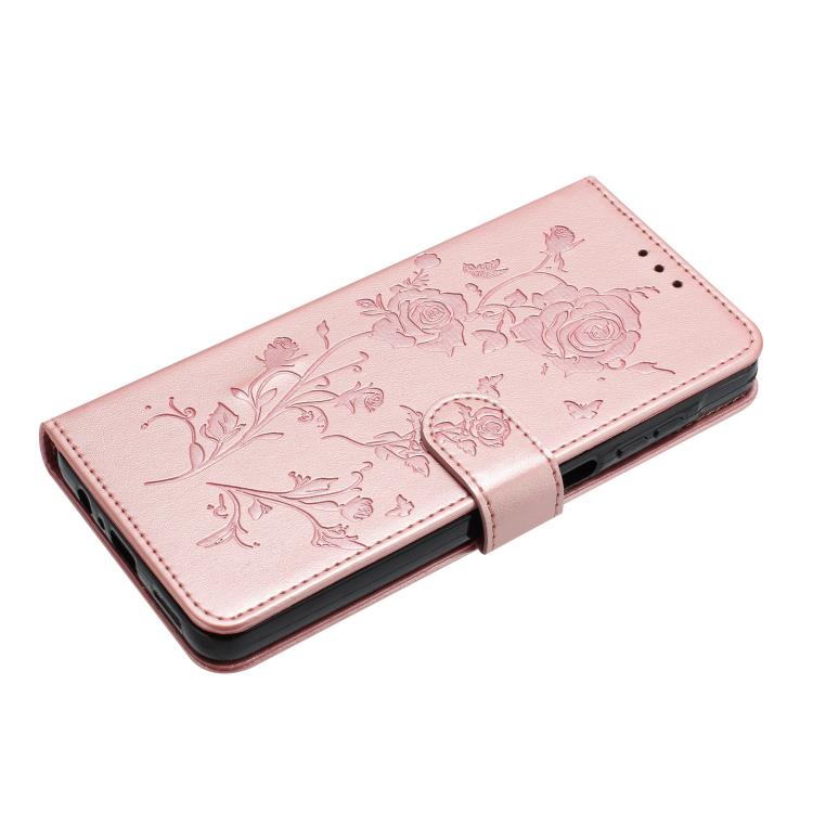 Custodia per telefono in pelle con motivo a rilievo di rose, For Samsung Galaxy A07 5G, For Samsung Galaxy A17 5G