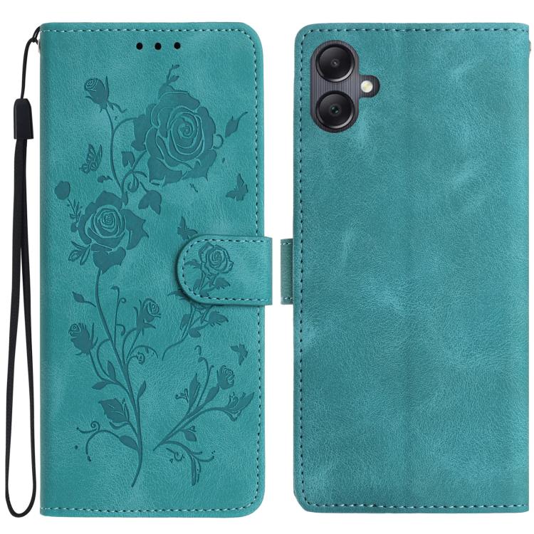 Custodia per telefono in pelle con motivo a rilievo di rose, For Samsung Galaxy A07 5G, For Samsung Galaxy A17 5G