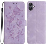 Custodia per telefono in pelle con motivo a rilievo di rose, For Samsung Galaxy A07 5G, For Samsung Galaxy A17 5G