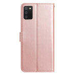 Custodia per telefono in pelle con motivo a rilievo di rose, For Samsung Galaxy A02S 164mm US, For Samsung Galaxy A02S 166mm EU