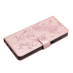 Custodia per telefono in pelle con motivo a rilievo di rose, For Samsung Galaxy A02S 164mm US, For Samsung Galaxy A02S 166mm EU