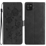 Custodia per telefono in pelle con motivo a rilievo di rose, For Samsung Galaxy A03, For Samsung Galaxy A13 4G