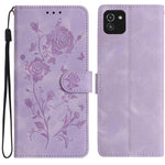 Custodia per telefono in pelle con motivo a rilievo di rose, For Samsung Galaxy A03, For Samsung Galaxy A13 4G