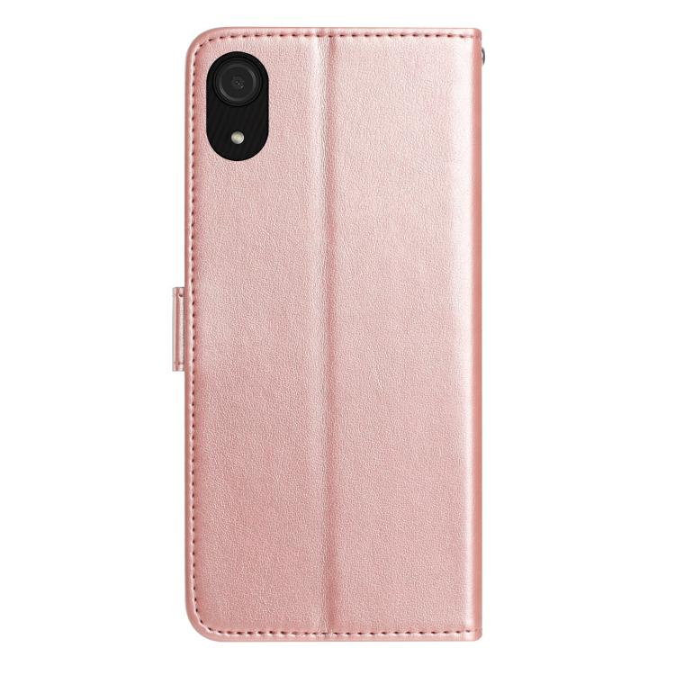 Custodia per telefono in pelle con motivo a rilievo di rose, For Samsung Galaxy A03 Core, For Samsung Galaxy A33
