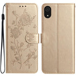Custodia per telefono in pelle con motivo a rilievo di rose, For Samsung Galaxy A03 Core, For Samsung Galaxy A33