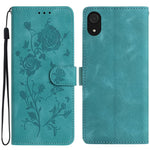 Custodia per telefono in pelle con motivo a rilievo di rose, For Samsung Galaxy A03 Core, For Samsung Galaxy A33