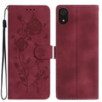 Custodia per telefono in pelle con motivo a rilievo di rose, For Samsung Galaxy A03 Core, For Samsung Galaxy A33