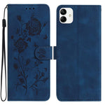 Custodia per telefono in pelle con motivo a rilievo di rose, For Samsung Galaxy A04e, For Samsung Galaxy A04