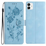 Custodia per telefono in pelle con motivo a rilievo di rose, For Samsung Galaxy A04e, For Samsung Galaxy A04