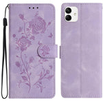 Custodia per telefono in pelle con motivo a rilievo di rose, For Samsung Galaxy A04e, For Samsung Galaxy A04