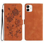 Custodia per telefono in pelle con motivo a rilievo di rose, For Samsung Galaxy A04e, For Samsung Galaxy A04