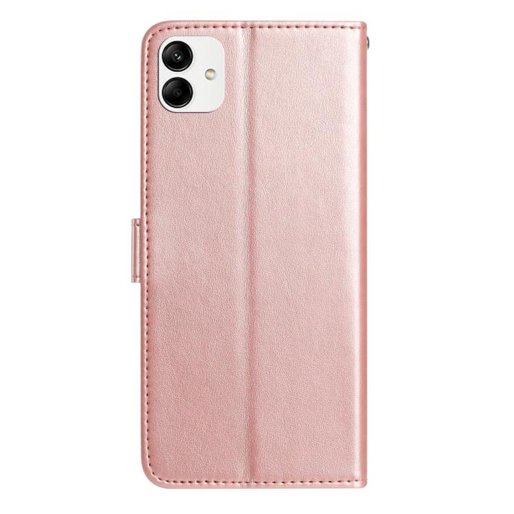 Custodia per telefono in pelle con motivo a rilievo di rose, For Samsung Galaxy A04e, For Samsung Galaxy A04