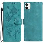 Custodia per telefono in pelle con motivo a rilievo di rose, For Samsung Galaxy A04e, For Samsung Galaxy A04