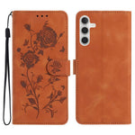 Custodia per telefono in pelle con motivo a rilievo di rose, For Samsung Galaxy A05, For Samsung Galaxy A05S