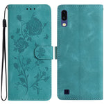 Custodia per telefono in pelle con motivo a rilievo di rose, For Samsung Galaxy A40, For Samsung Galaxy A10 / M10