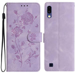 Custodia per telefono in pelle con motivo a rilievo di rose, For Samsung Galaxy A40, For Samsung Galaxy A10 / M10
