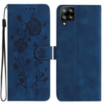 Custodia per telefono in pelle con motivo a rilievo di rose, For Samsung Galaxy A12, For Samsung Galaxy A42