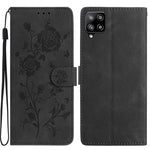 Custodia per telefono in pelle con motivo a rilievo di rose, For Samsung Galaxy A12, For Samsung Galaxy A42