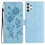 Custodia per telefono in pelle con motivo a rilievo di rose, For Samsung Galaxy A03, For Samsung Galaxy A13 4G