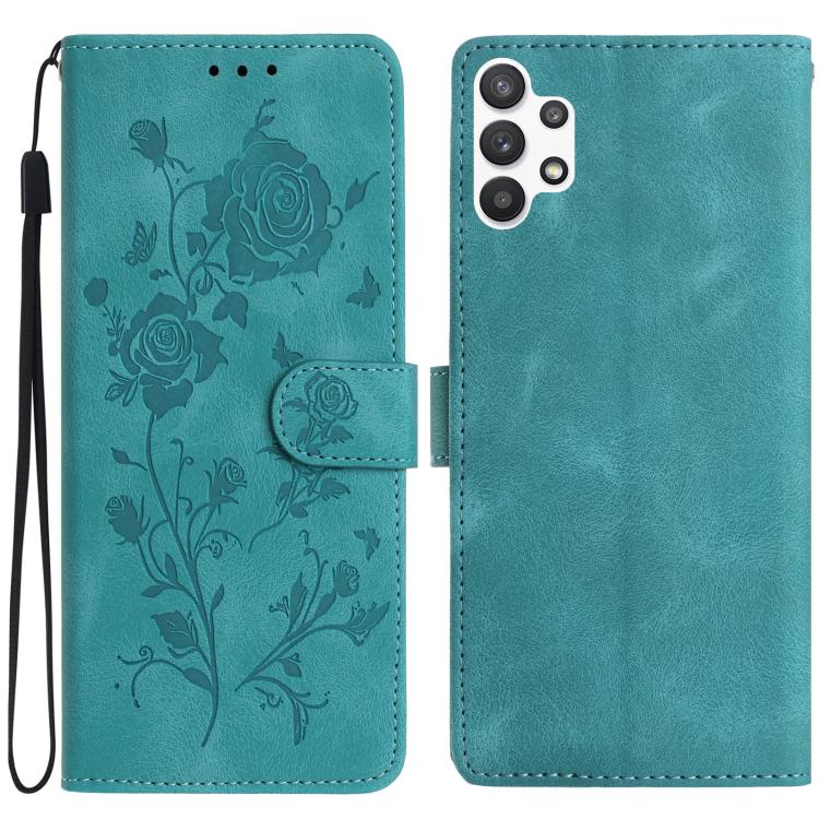Custodia per telefono in pelle con motivo a rilievo di rose, For Samsung Galaxy A03, For Samsung Galaxy A13 4G