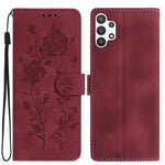 Custodia per telefono in pelle con motivo a rilievo di rose, For Samsung Galaxy A03, For Samsung Galaxy A13 4G