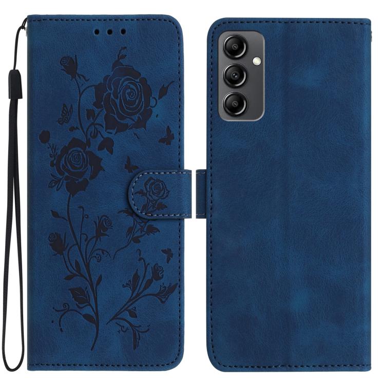 Custodia per telefono in pelle con motivo a rilievo di rose, For Samsung Galaxy A24, For Samsung Galaxy A14