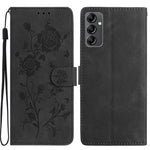 Custodia per telefono in pelle con motivo a rilievo di rose, For Samsung Galaxy A24, For Samsung Galaxy A14