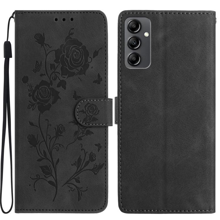 Custodia per telefono in pelle con motivo a rilievo di rose, For Samsung Galaxy A24, For Samsung Galaxy A14