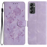 Custodia per telefono in pelle con motivo a rilievo di rose, For Samsung Galaxy A24, For Samsung Galaxy A14