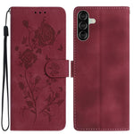 Custodia per telefono in pelle con motivo a rilievo di rose, For Samsung Galaxy A17, For Samsung Galaxy A07