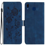 Custodia per telefono in pelle con motivo a rilievo di rose, For Samsung Galaxy A51, For Samsung Galaxy A20e