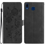 Custodia per telefono in pelle con motivo a rilievo di rose, For Samsung Galaxy A51, For Samsung Galaxy A20e