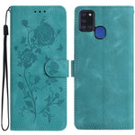 Custodia per telefono in pelle con motivo a rilievo di rose, For Samsung Galaxy A42 5G, For Samsung Galaxy A21S