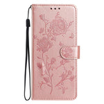 Custodia per telefono in pelle con motivo a rilievo di rose, For Samsung Galaxy A22, For Samsung Galaxy A22 5G