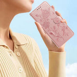 Custodia per telefono in pelle con motivo a rilievo di rose, For Samsung Galaxy A22, For Samsung Galaxy A22 5G