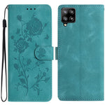Custodia per telefono in pelle con motivo a rilievo di rose, For Samsung Galaxy A22, For Samsung Galaxy A22 5G