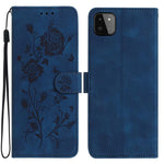 Custodia per telefono in pelle con motivo a rilievo di rose, For Samsung Galaxy A22, For Samsung Galaxy A22 5G