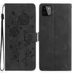Custodia per telefono in pelle con motivo a rilievo di rose, For Samsung Galaxy A22, For Samsung Galaxy A22 5G