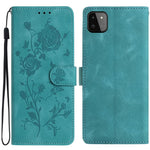 Custodia per telefono in pelle con motivo a rilievo di rose, For Samsung Galaxy A22, For Samsung Galaxy A22 5G