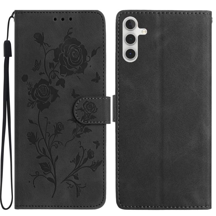 Custodia per telefono in pelle con motivo a rilievo di rose, For Samsung Galaxy A16, For Samsung Galaxy A25