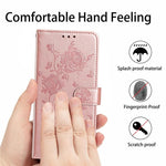 Custodia per telefono in pelle con motivo a rilievo di rose, For Samsung Galaxy A26, For Samsung Galaxy A36