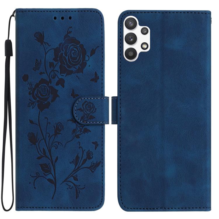 Custodia per telefono in pelle con motivo a rilievo di rose, For Samsung Galaxy A32, For Samsung Galaxy A72