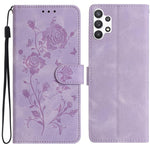 Custodia per telefono in pelle con motivo a rilievo di rose, For Samsung Galaxy A32, For Samsung Galaxy A72