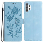 Custodia per telefono in pelle con motivo a rilievo di rose, For Samsung Galaxy A52, For Samsung Galaxy A32 5G