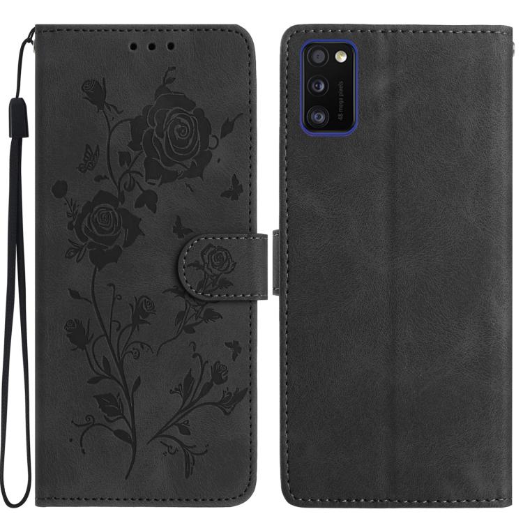 Custodia per telefono in pelle con motivo a rilievo di rose, For Samsung Galaxy A13 5G, For Samsung Galaxy A41