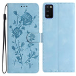 Custodia per telefono in pelle con motivo a rilievo di rose, For Samsung Galaxy A13 5G, For Samsung Galaxy A41